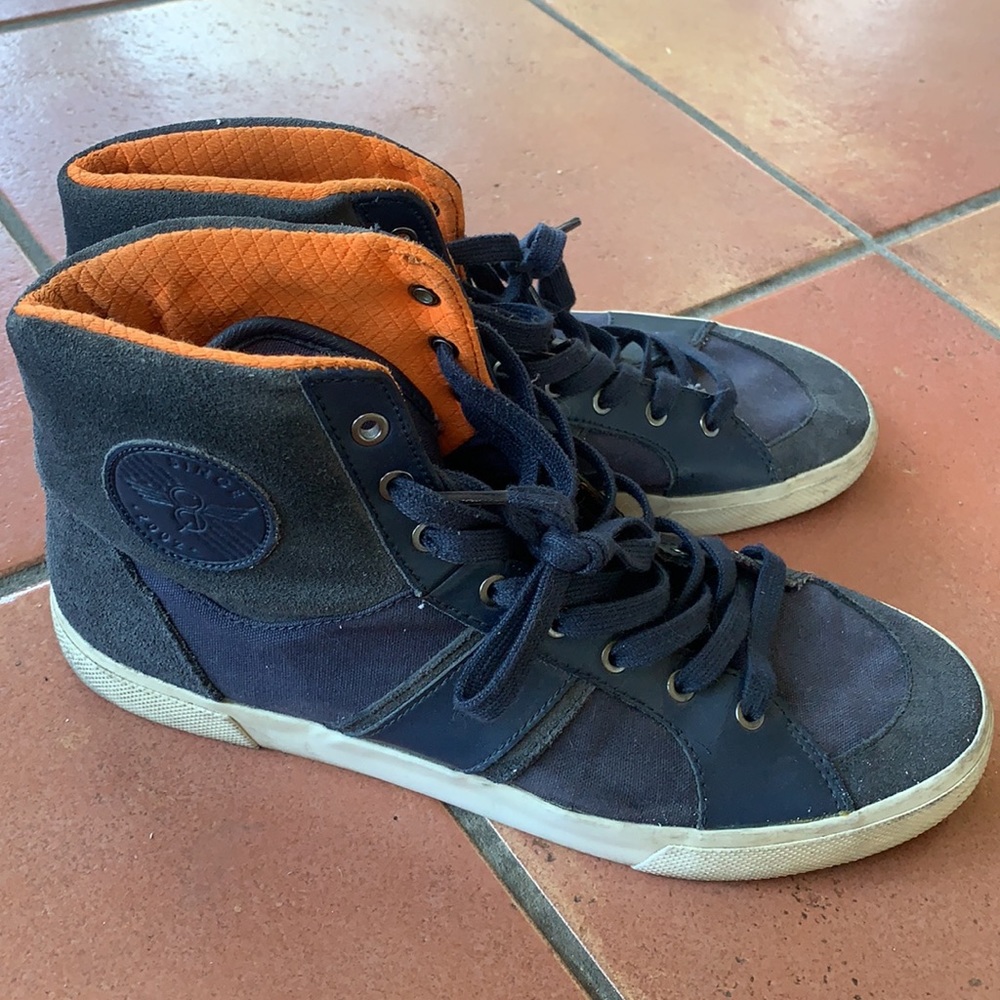 Creative Recreation Canvas and Suede High Top Sneakers Shoes.  Navy.  Size 9. - Picture 3 of 9
